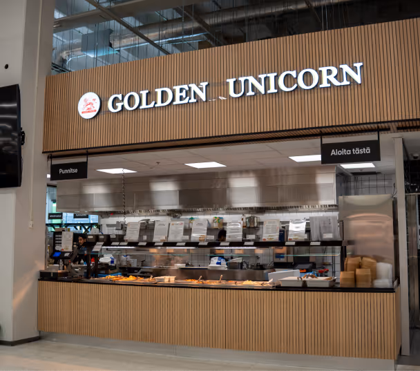 Golden Unicorn Prisma Lielahti food counter.
